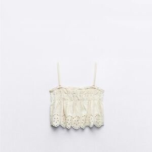 Zara Embroidered Strappy Top